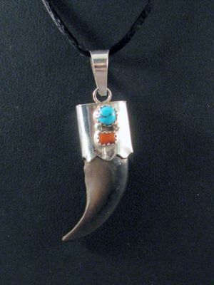 Native American Bear Claw Necklace 