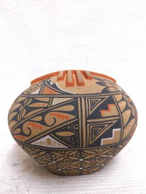 お歳暮・冬ギフト 特集2024 通販  Handpainted and Handbuilt Jemez American Native 3-D Pot Seed 絵画