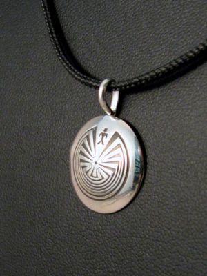Native American Navajo Made Man In The Maze Pendant At Kachina House - Man In The Maze Pendant Native American Navajo Made Man In The Maze Pendant At Kachina House - Man In The Maze Pendant