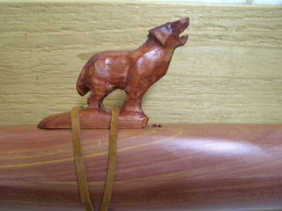 Navajo 木製フルート 動物彫刻付き Navajo 木製フルート 動物彫刻付き Navajo 木製フルート 動物彫刻付き