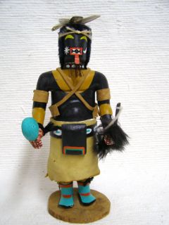 Native American Hopi Carved Chakwaina Warrior Katsina Doll--Vintage 