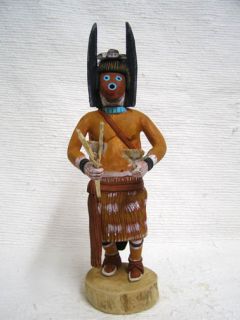 Native American Hopi Carved Blowing Sand Katsina Doll--Vintage