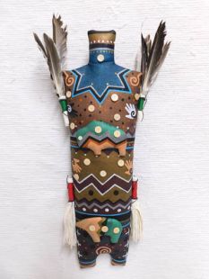 Navajo Yei God Double Spirit Soft Sculpture Doll--Bear Guardian