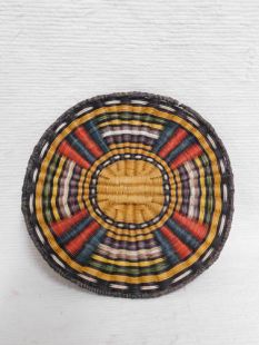 Native American Hopi Made Wicker Plaque