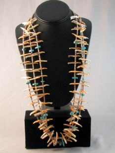 Vintage Native American Zuni Made Fetish Necklace