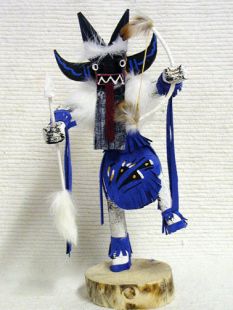 Native American Navajo Made Angry Warrior Dancer Kachina Doll