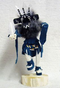 Native American Navajo Made Three-Horn Warrior Kachina Doll