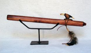 Native American Navajo Made Pine Flute--A Minor