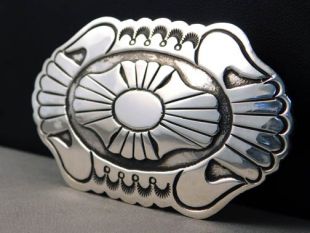 Vintage Native American Navajo Made Buckle
