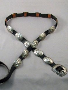 Vintage Native American Navajo Made Concha Belt