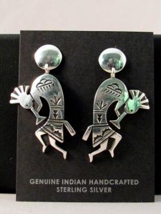 Native American Navajo Made Kokopelli Earrings