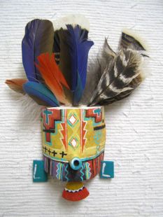 Native American Hopi Made Spirit Mask