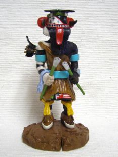 Native American Hopi Carved Warrior Guard Katsina Doll