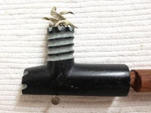 Native American Made Black Pipestone Four Winds Pipe