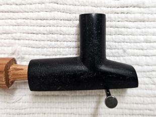 Native American Made Black Pipestone Plains Style Pipe