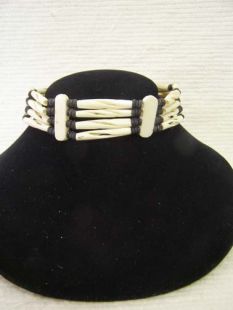 Native American Four-Row Abacus Choker