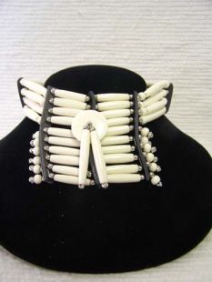 Native American Miniature Breastplate-White