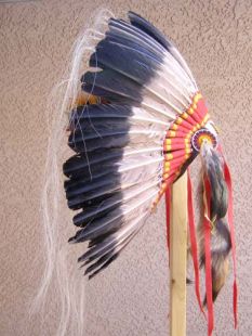 Native American Made Antiqued Warbonnet