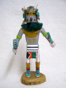 Native American Hopi Carved Quail Runner Katsina Doll--Vintage 
