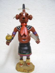 Native American Hopi Carved Mudhead Katsina Doll--Vintage 