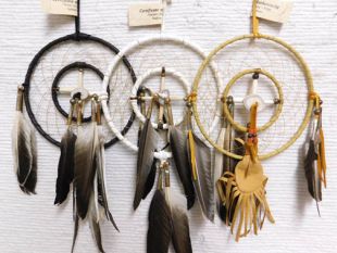 6"--Native American Made Dreamcatcher Medicine Wheel Combination