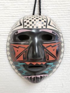Mata Ortiz Handbuilt and Handpainted Mask