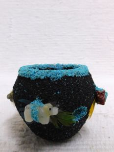 Zuni Handbuilt Fetish Pots - Turquoise