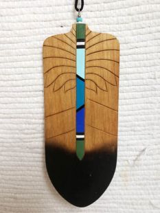 Native American Hopi Carved Prayer Feather