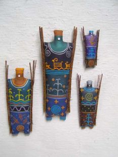 Navajo Yei God Soft Sculpture Dolls 