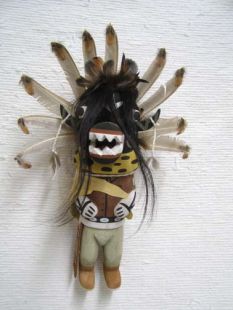 Old Style Hopi Carved Ogre Traditional Guard Katsina Doll