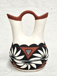 Native American Acoma Handpainted Wedding Vase