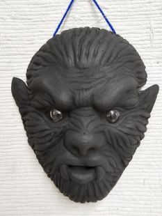 Mata Ortiz Handbuilt and Handpainted Mask--Werewolf