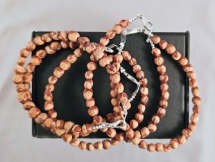 Native American Navajo Made Ghost Bead Bracelet