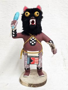 Native American Navajo Made Wolf Kachina Doll