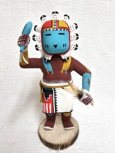 Native American Navajo Made Sunface Kachina Doll