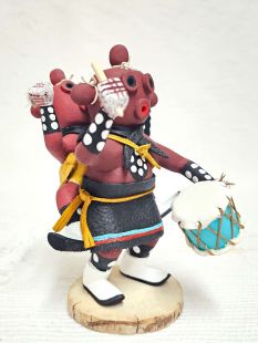 Native American Navajo Made Double Mudhead Kachina Doll