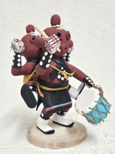 Native American Navajo Made Double Mudhead Kachina Doll