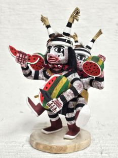 Native American Navajo Made Double Clown Kachina Doll