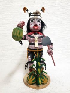 Native American Navajo Made Clown Kachina Doll