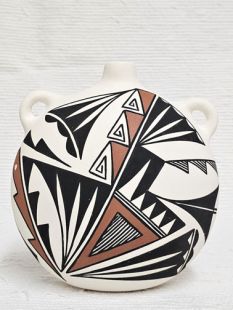 Native American Acoma Handpainted Canteen