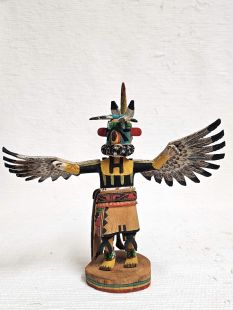 Native American Hopi Carved Eagle Great Spirit Kachina Doll (Katsina Doll)