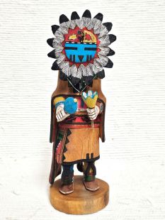 Native American Hopi Carved Sunface Kachina Doll (Katsina Doll)