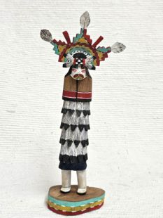 Native American Hopi Carved Shalako Mana Kachina Doll (Katsina Doll)