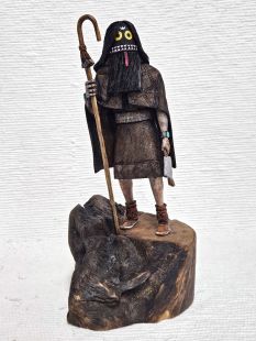 Native American Hopi Carved Ogre Woman Disciplinarian Kachina Doll (Katsina Doll)