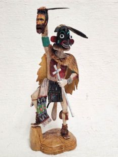 Native American Hopi Carved Priest Killer Kachina Doll (Katsina Doll)