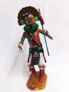 Native American Hopi Carved Laguna Gambler Katsina Doll 