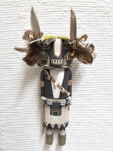 Old Style Hopi Carved Badger Traditional Powerful Healer Kachina Doll (Katsina Doll)
