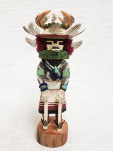 Native American Hopi Carved Deer Dancer Katsina Doll