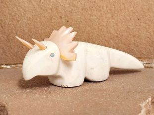 Zuni Carved Triceratops Fetish