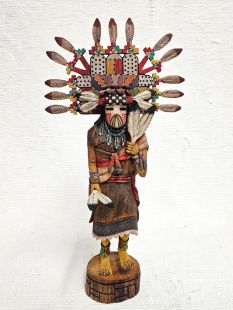 Native American Hopi Carved Butterfly Maiden Dancer Kachina Doll (Katsina Doll)